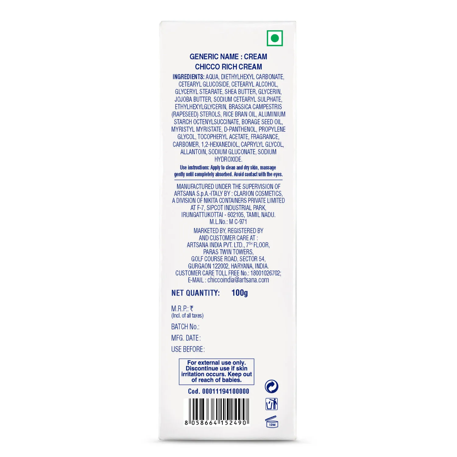 Chicco Baby Rich Cream - Image 8