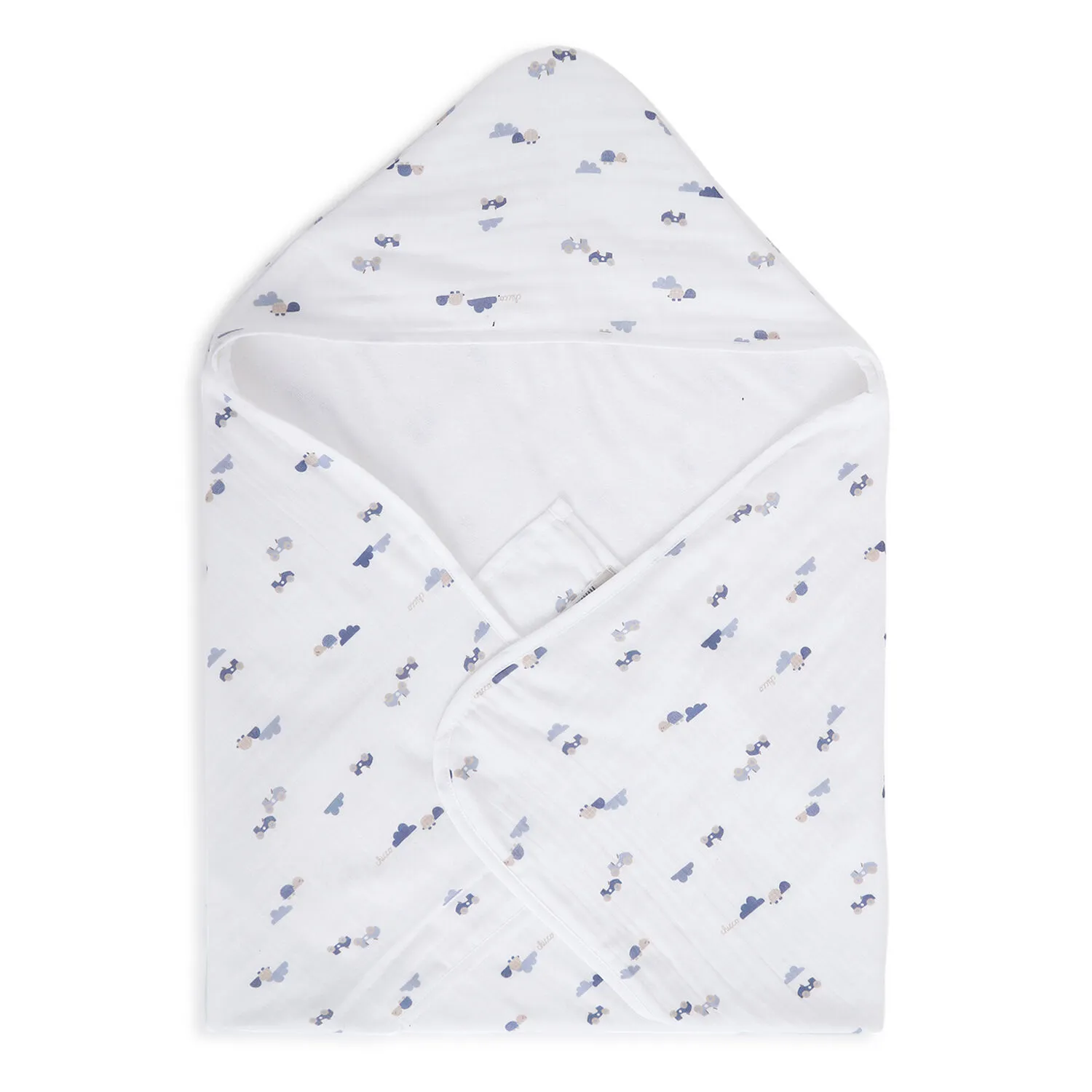 Chicco Boys White Woven Bathwrap - Image 3