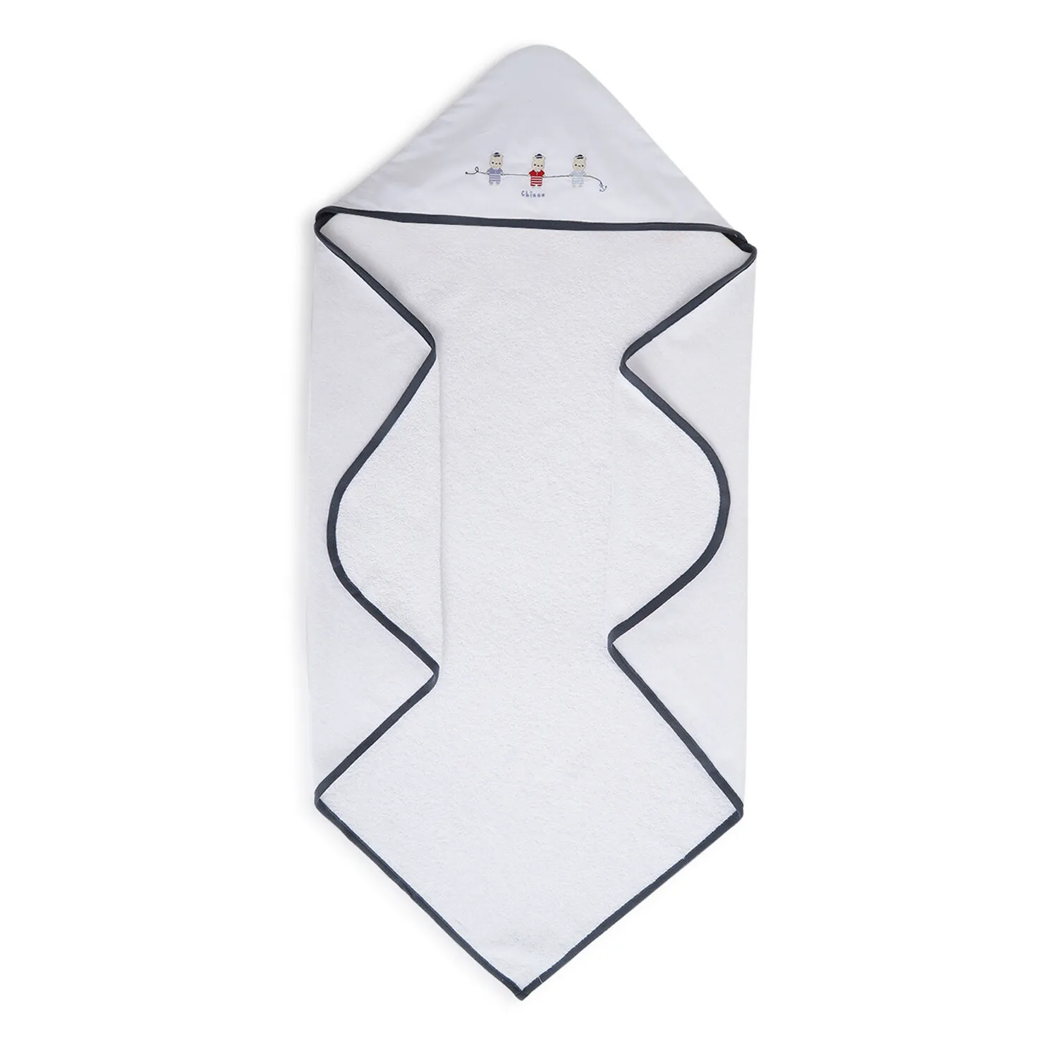 Chicco Boys White Woven Bathwrap - Image 7