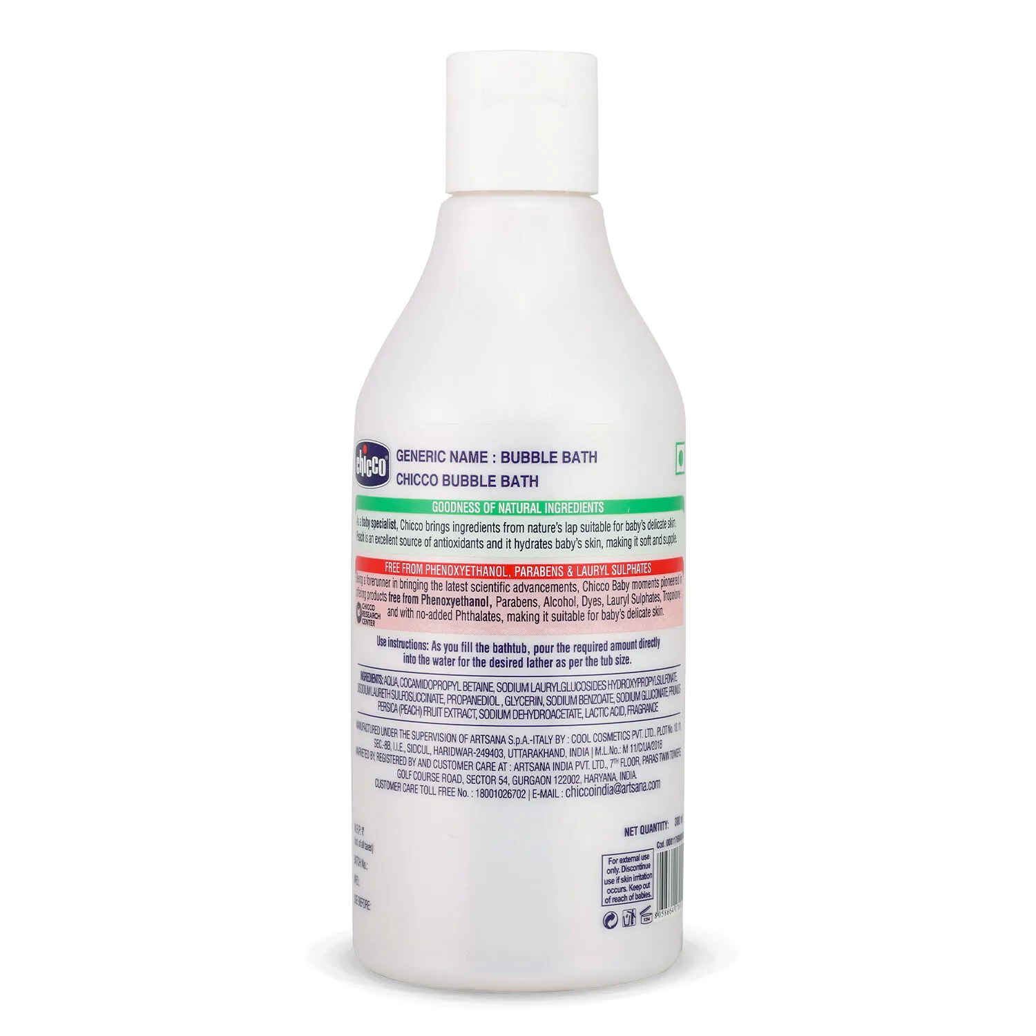Chicco Bubble Bath with Peach Extracts - Image 2