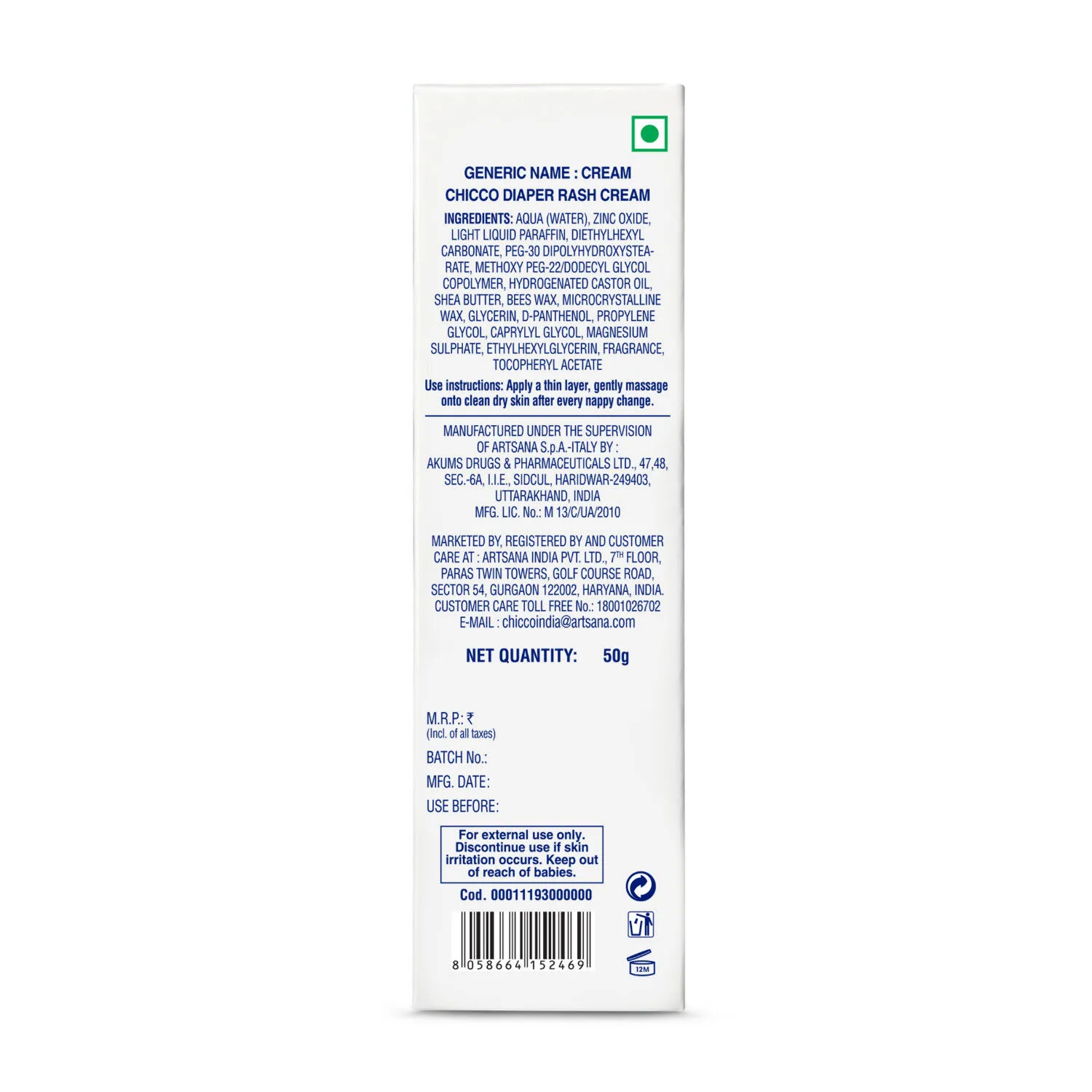 Chicco Diaper Rash Cream - Image 8