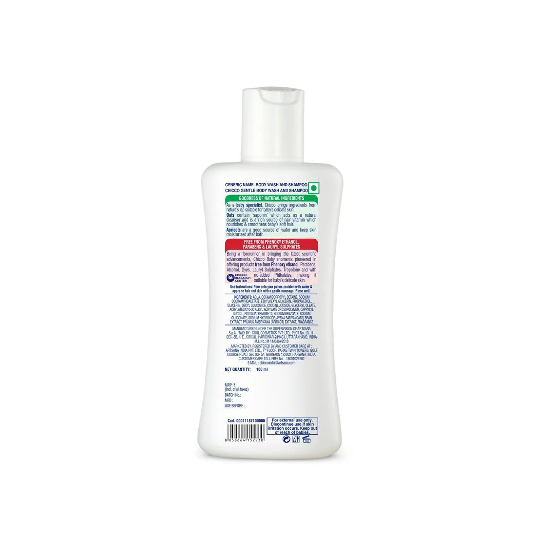 Chicco Gentle Body Wash And Shampoo - Image 2