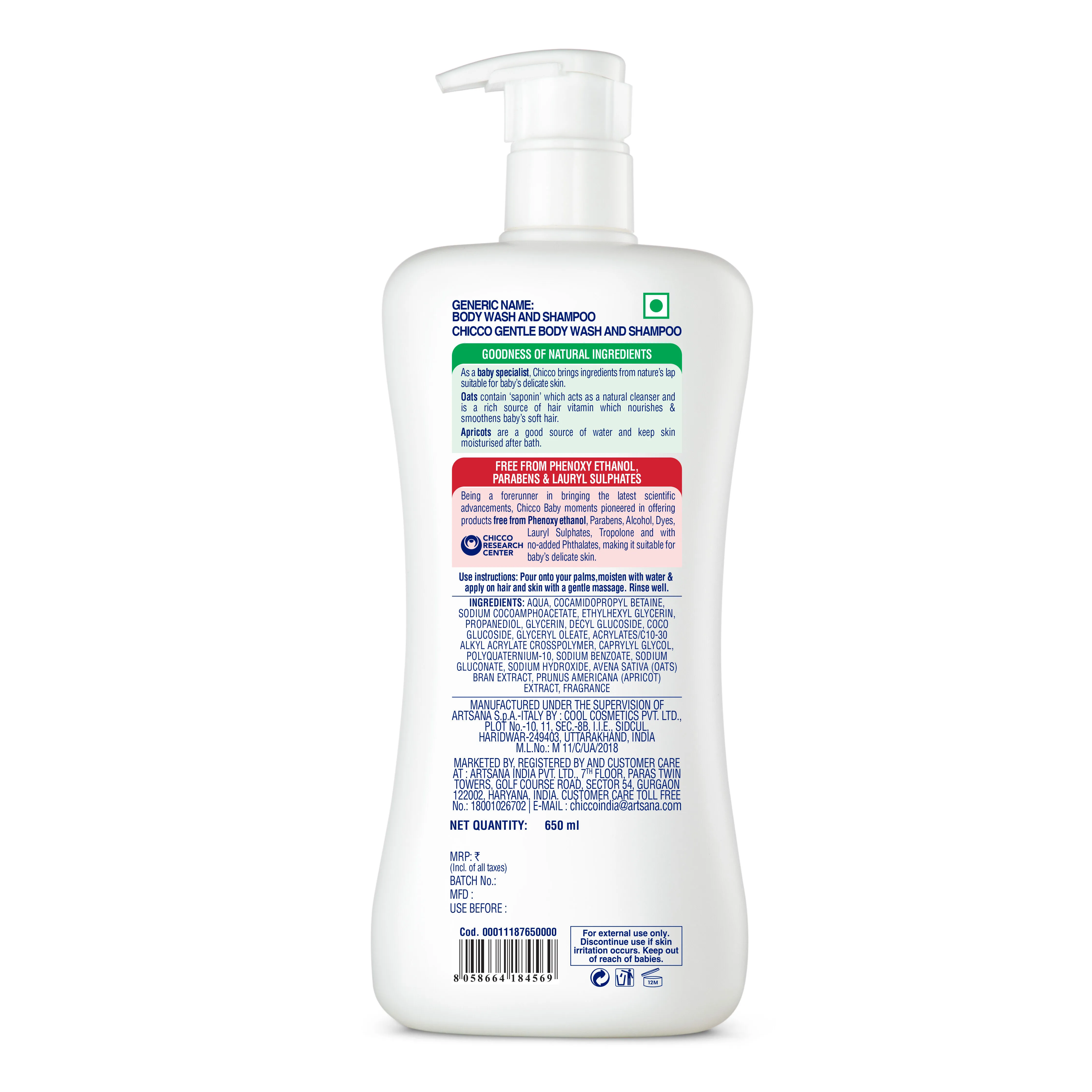 Chicco Gentle Bodywash And Shampoo - Image 2