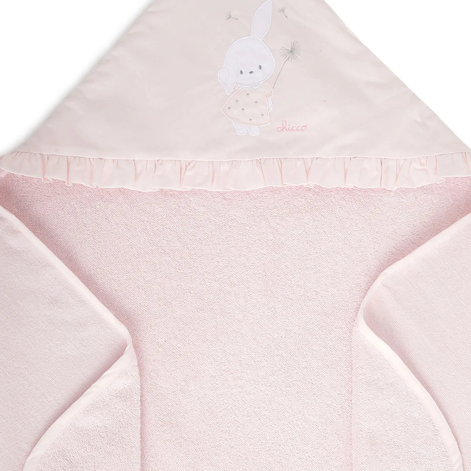 Chicco Girls Light Pink Woven Bathwrap - Image 4