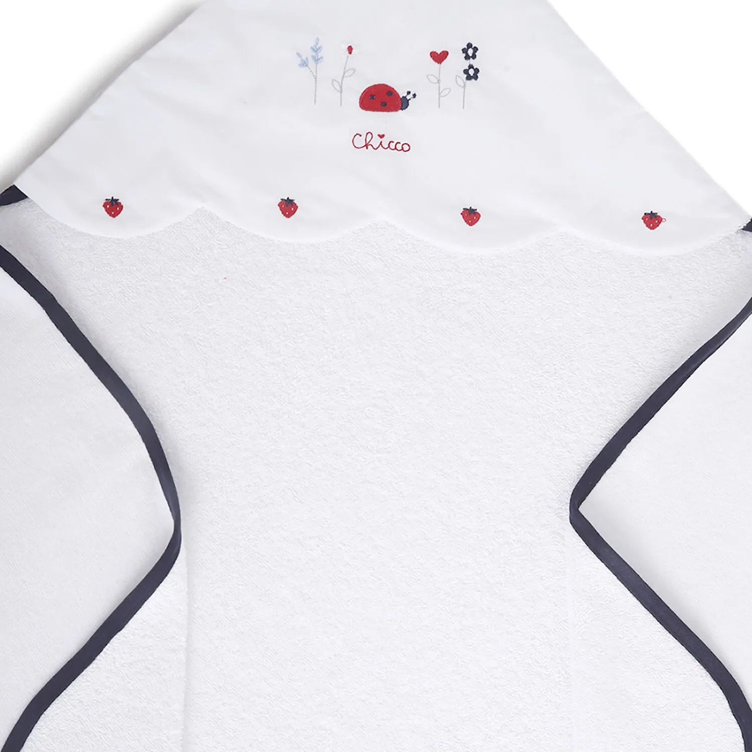 Chicco Girls White Woven Bathwrap - Image 4