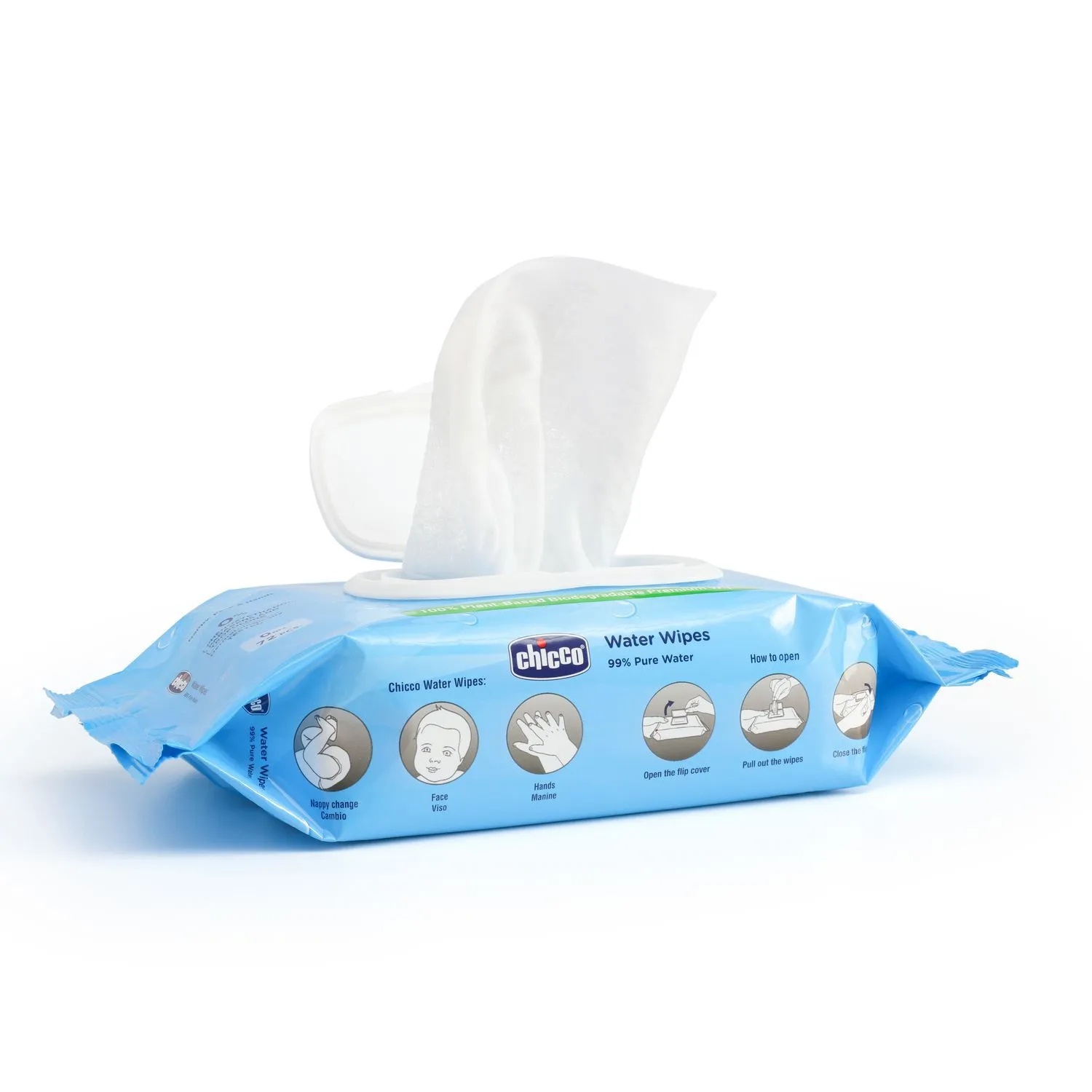Chicco Water Wipes - 99% Pure Water - Image 4