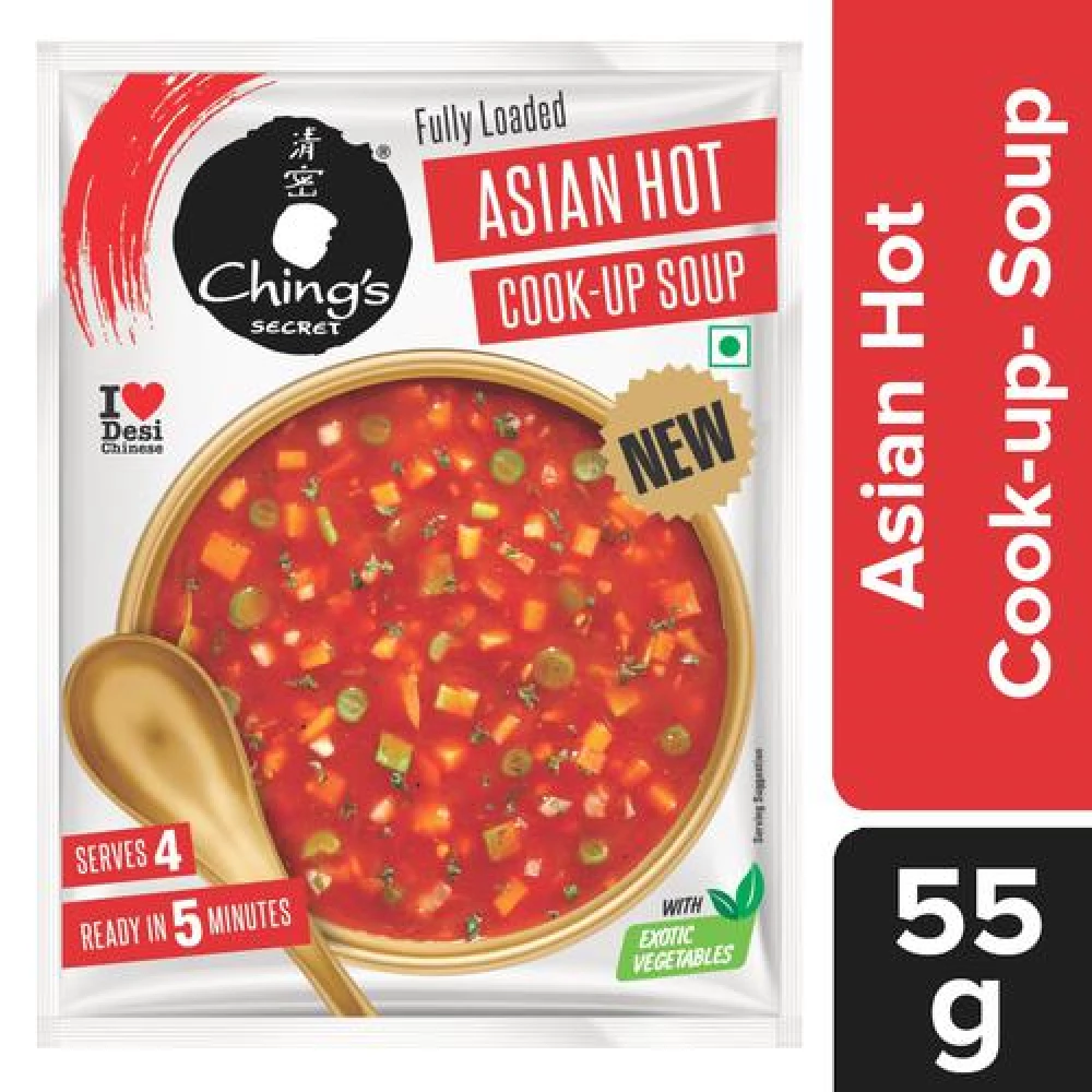 Ching's Secret Asian Hot Cook Up Soup With Exotic Vegetables