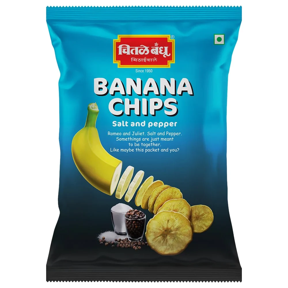 Chitale Bandhu Banana Chips Salt And Pepper Chitale Bandhu Banana Chips Salt And Pepper-Pack Size-125 g