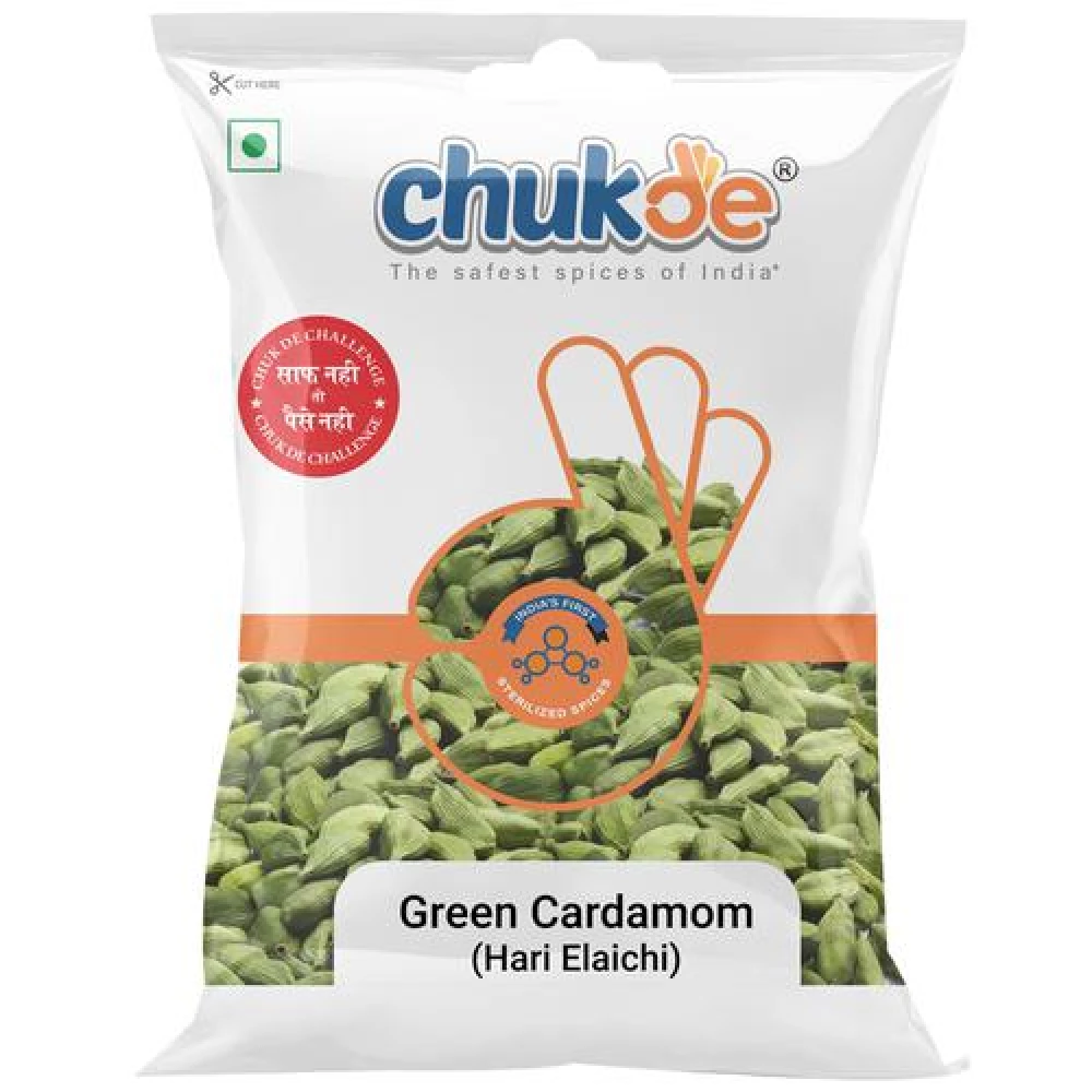 Chukde Green Elaichi Whole Chukde Green Elaichi Whole--50g