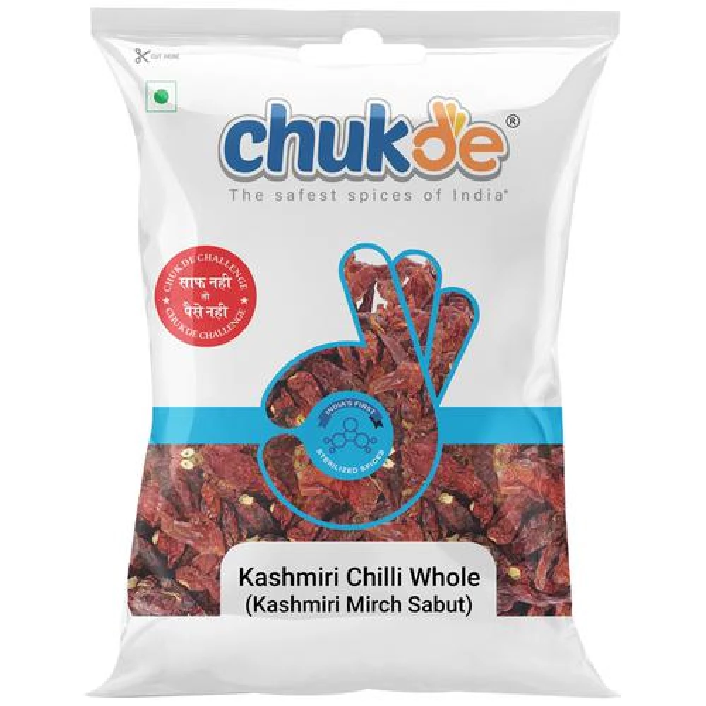 Chukde Kashmiri Mirch Sabut Chukde Kashmiri Mirch Sabut--100g