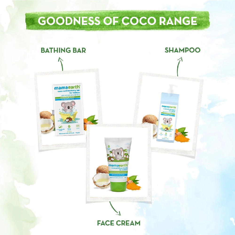 Coco Soft Bathing Bar for Babies with Coconut Oil & Turmeric for Babies - Image 5