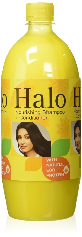 Colgate Halo Shampoo + Conditioner With Natural Egg Protein For Soft And Silky Hair Colgate Halo Shampoo + Conditioner With Natural Egg Protein For Soft And Silky Hair-Pack Size-1 L