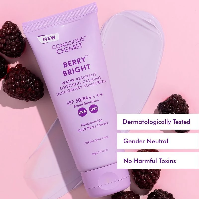 Conscious Chemist Berry Bright Sunscreen SPF 50 PA++++ - Image 6