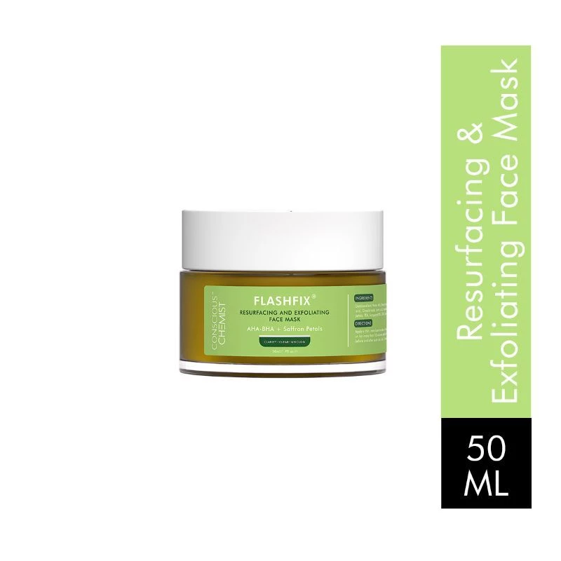 Conscious Chemist Flashfix Resurfacing & Exfoliating Face Mask For Oily Acne Prone Skin