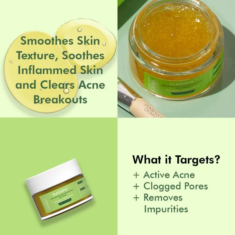 Conscious Chemist Flashfix Resurfacing & Exfoliating Face Mask For Oily Acne-prone Skin - Image 5