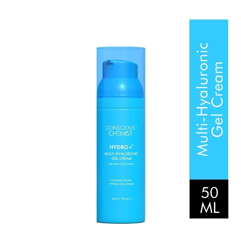 Conscious Chemist Hyaluronic Acid Lightweight Gel Cream with Ceramides Conscious Chemist Hyaluronic Acid Lightweight Gel Cream with Ceramides-Pack Size-50 ml