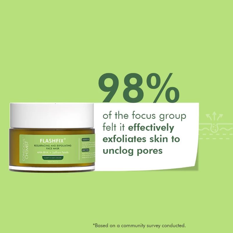 Conscious Chemist Radiance + Exfoliating De-Tan Face Mask - Berry Bright & Flashfix (Combo of 2) - Image 2