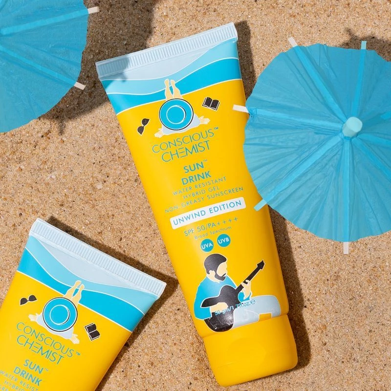 Conscious Chemist Unwind Edition Sun Drink With Water Resistant Gel Sunscreen SPF50 PA++++ - Image 7