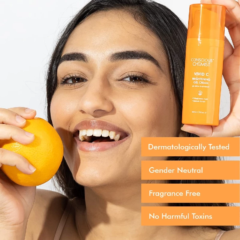 Conscious Chemist Vitamin C Lightweight Gel Cream with Polyglutamic Acid - Image 4