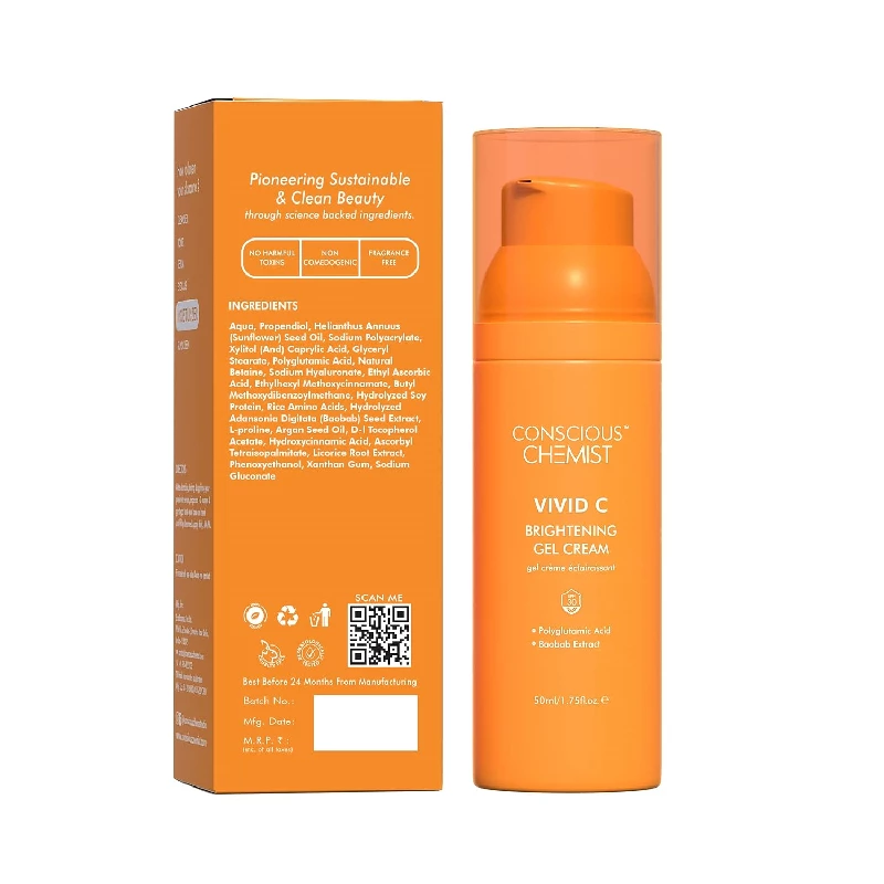 Conscious Chemist Vitamin C Lightweight Gel Cream with Polyglutamic Acid - Image 7