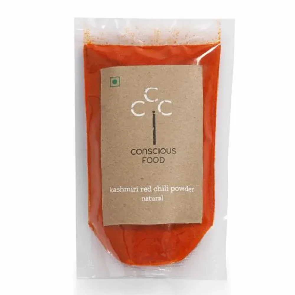 Conscious Food Red Chilli Powder - Kashmiri Conscious Food Red Chilli Powder - Kashmiri--100 g