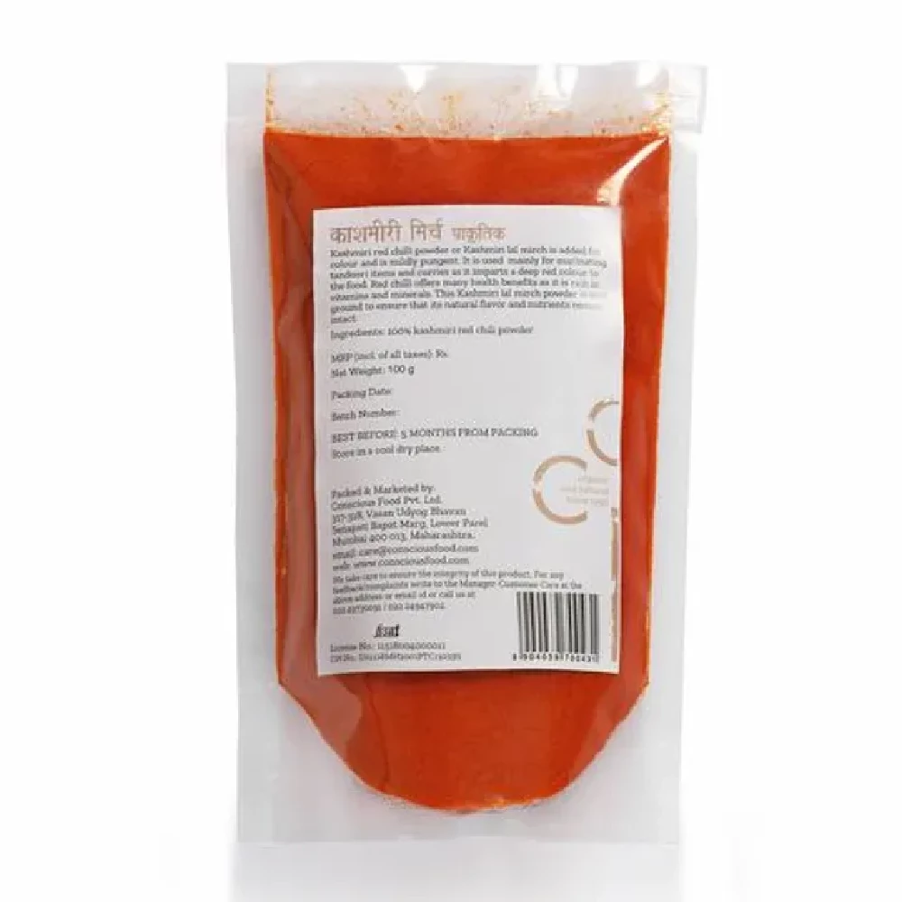 Conscious Food Red Chilli Powder - Kashmiri - Image 4