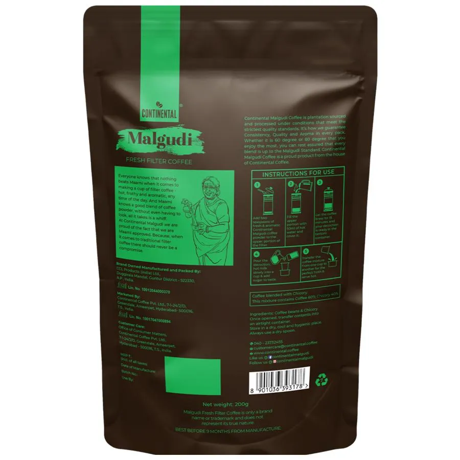 Continental Malgudi Filter Coffee Pouch - 60-40 - Image 6
