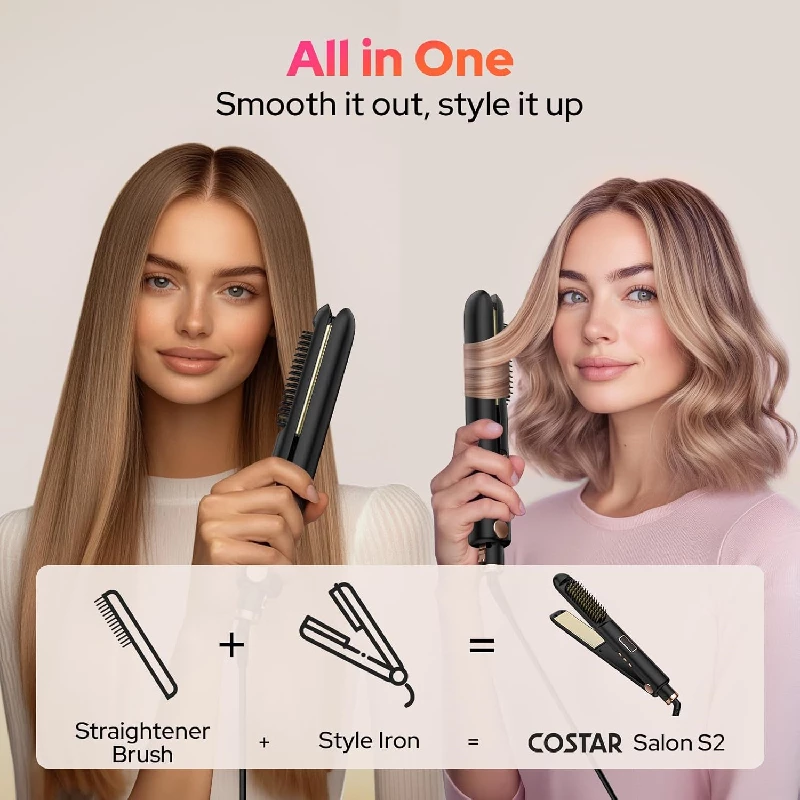 Costar 2 in1 Hair Straightener & Hair Curler - Image 2