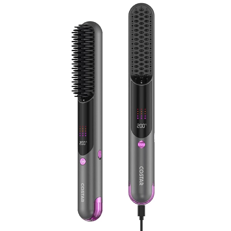 Costar Cordless Hair Straightener Brush Costar Cordless Hair Straightener Brush-Pack Size-350 g