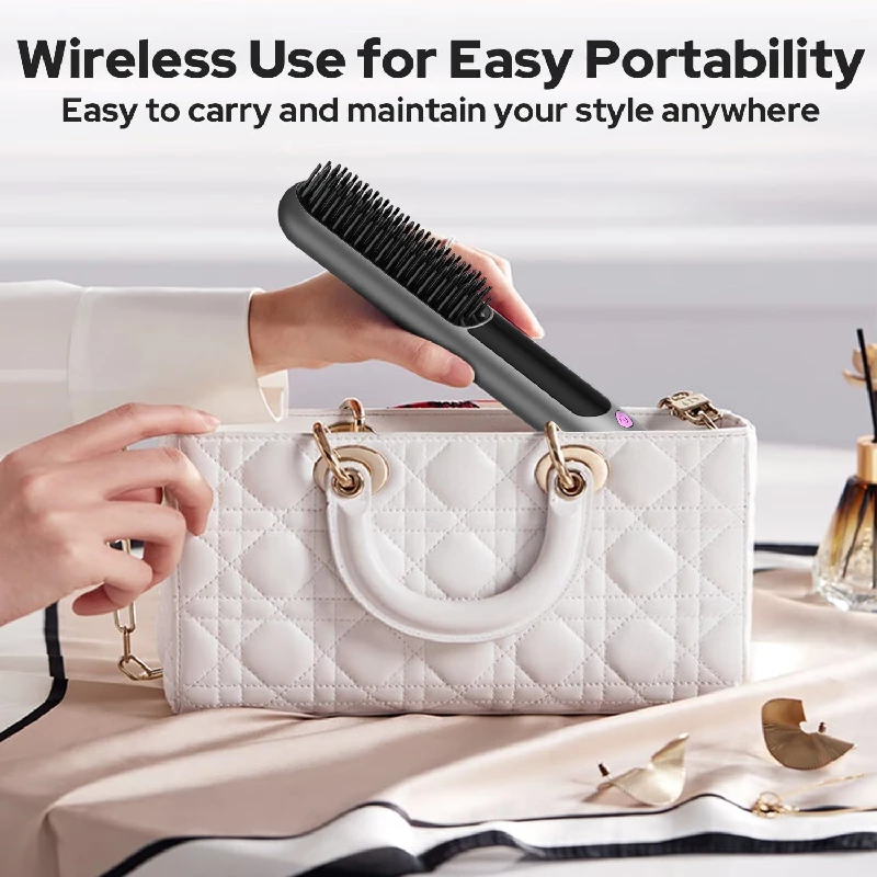Costar Cordless Hair Straightener Brush - Image 2