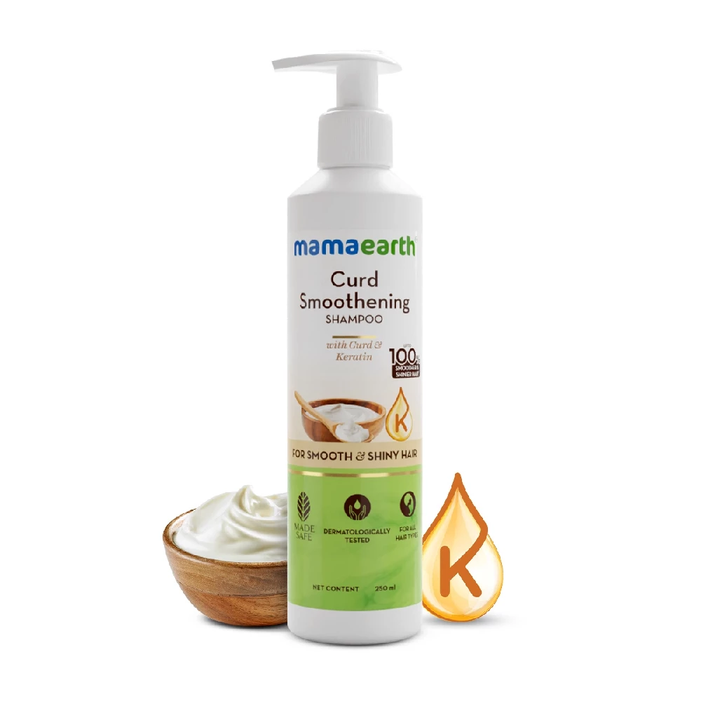 Curd Smoothening Shampoo with Curd & Keratin for Smooth & Shiny Hair - Image 1