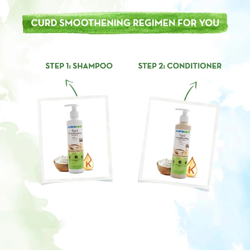 Curd Smoothening Shampoo with Curd & Keratin for Smooth & Shiny Hair - Image 2