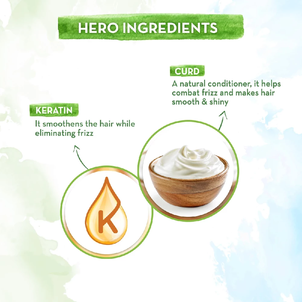 Curd Smoothening Shampoo with Curd & Keratin for Smooth & Shiny Hair - Image 4