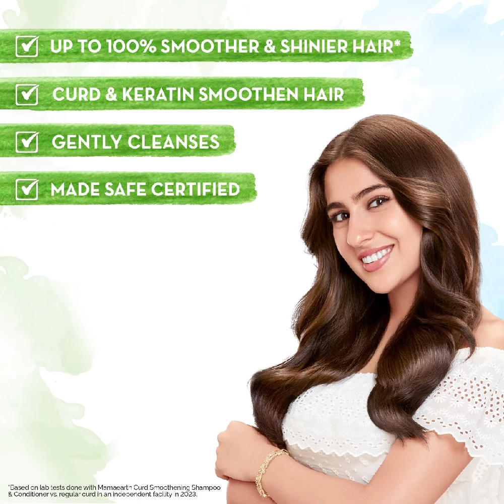 Curd Smoothening Shampoo with Curd & Keratin for Smooth & Shiny Hair - Image 6