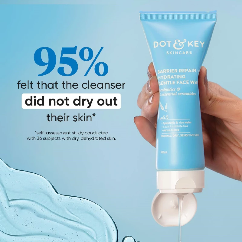 DOT & KEY Barrier Repair + Hydrating Gentle Face Wash With Probiotic - Image 3