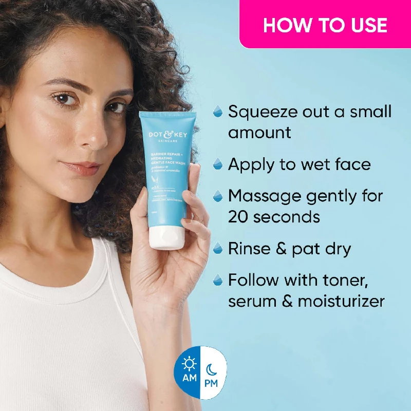 DOT & KEY Barrier Repair + Hydrating Gentle Face Wash With Probiotic - Image 6