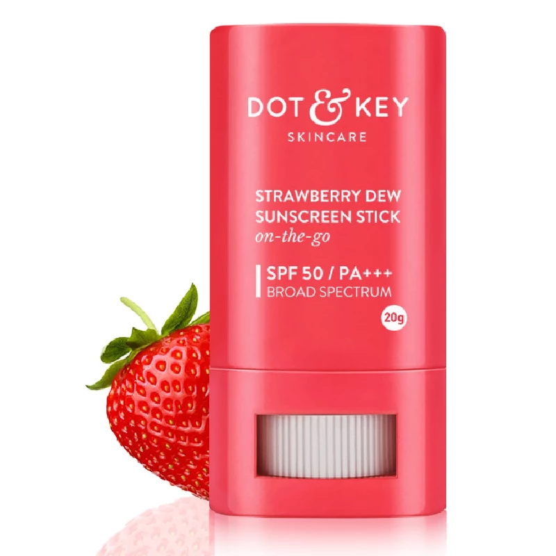 DOT & KEY Strawberry Dew Spf 50 Sunscreen Stick On-The-Go Spf 50 Pa+++ DOT & KEY Strawberry Dew Spf 50 Sunscreen Stick On-The-Go Spf 50 Pa+++-Pack Size-20 g