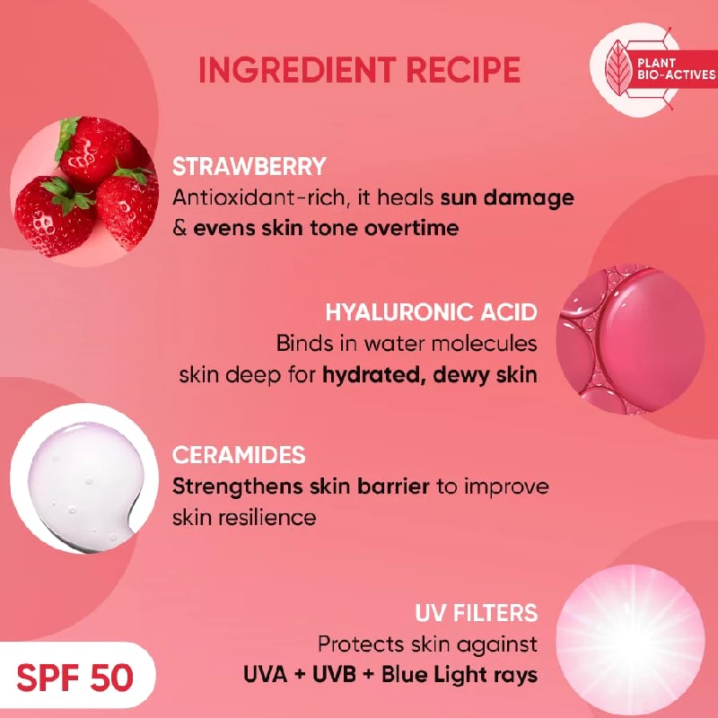 DOT & KEY Strawberry Dew Spf 50 Sunscreen Stick On-The-Go Spf 50 Pa+++ - Image 4