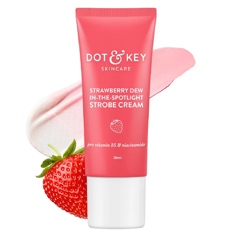 DOT & KEY Strawberry Dew Strobe Cream For Face Skin Radiance Cream DOT & KEY Strawberry Dew Strobe Cream For Face Skin Radiance Cream-Pack Size-30 ml