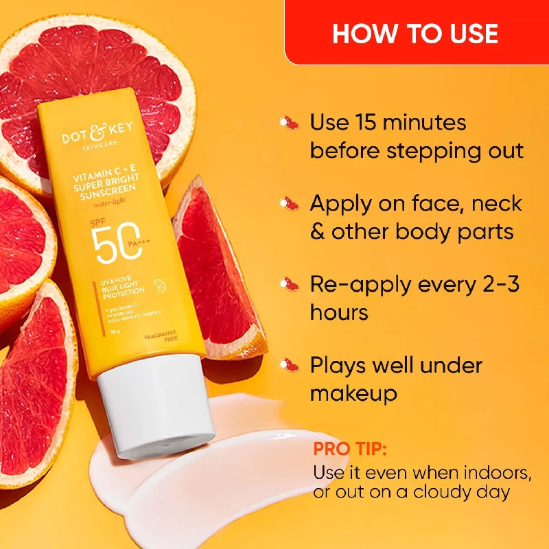 DOT & KEY Vitamin C + E Super Bright Sunscreen Spf 50 - Image 7