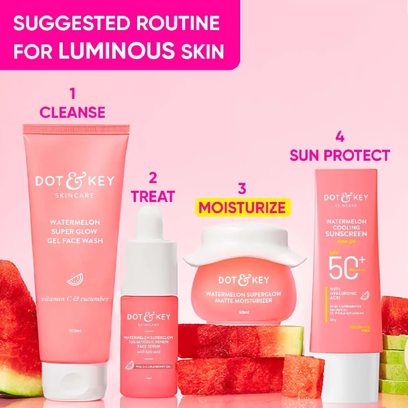 DOT & KEY Watermelon Superglow Matte Oil Free Moisturizer For Face With Watermelon Extracts - Image 6