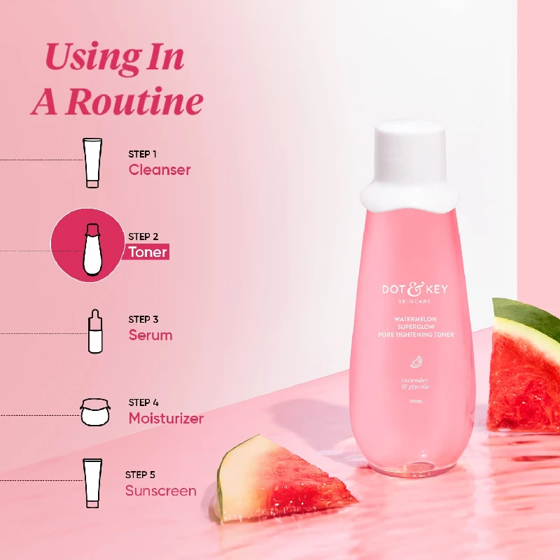 DOT & KEY Watermelon Superglow Pore Tightening Toner - Image 6