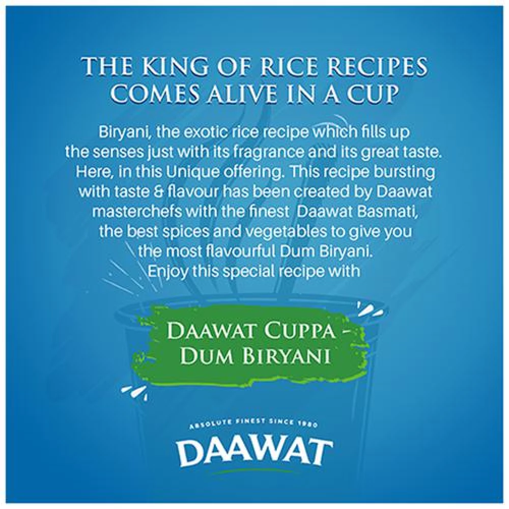 Daawat Cuppa Rice Dum Biryani - Ready In 10 Minutes - Image 8
