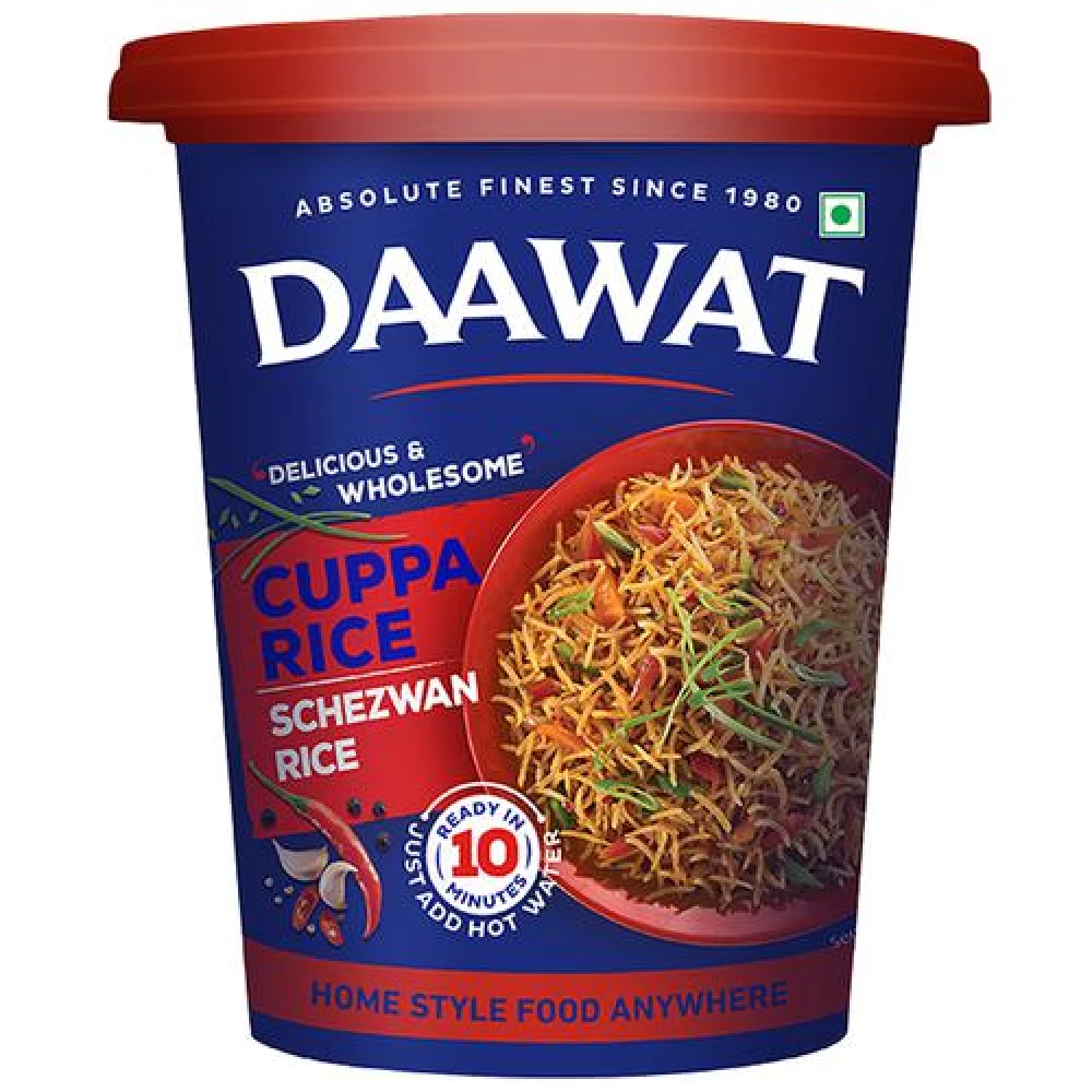 Daawat Cuppa Rice Schezwan Rice - Ready In 10 Minutes Daawat Cuppa Rice Schezwan Rice - Ready In 10 Minutes--86 g
