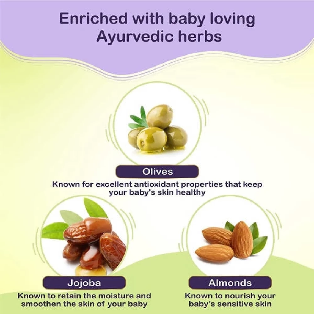 Dabur Baby Oil Enriched With Baby Loving Ayurvedic Oils - Image 2