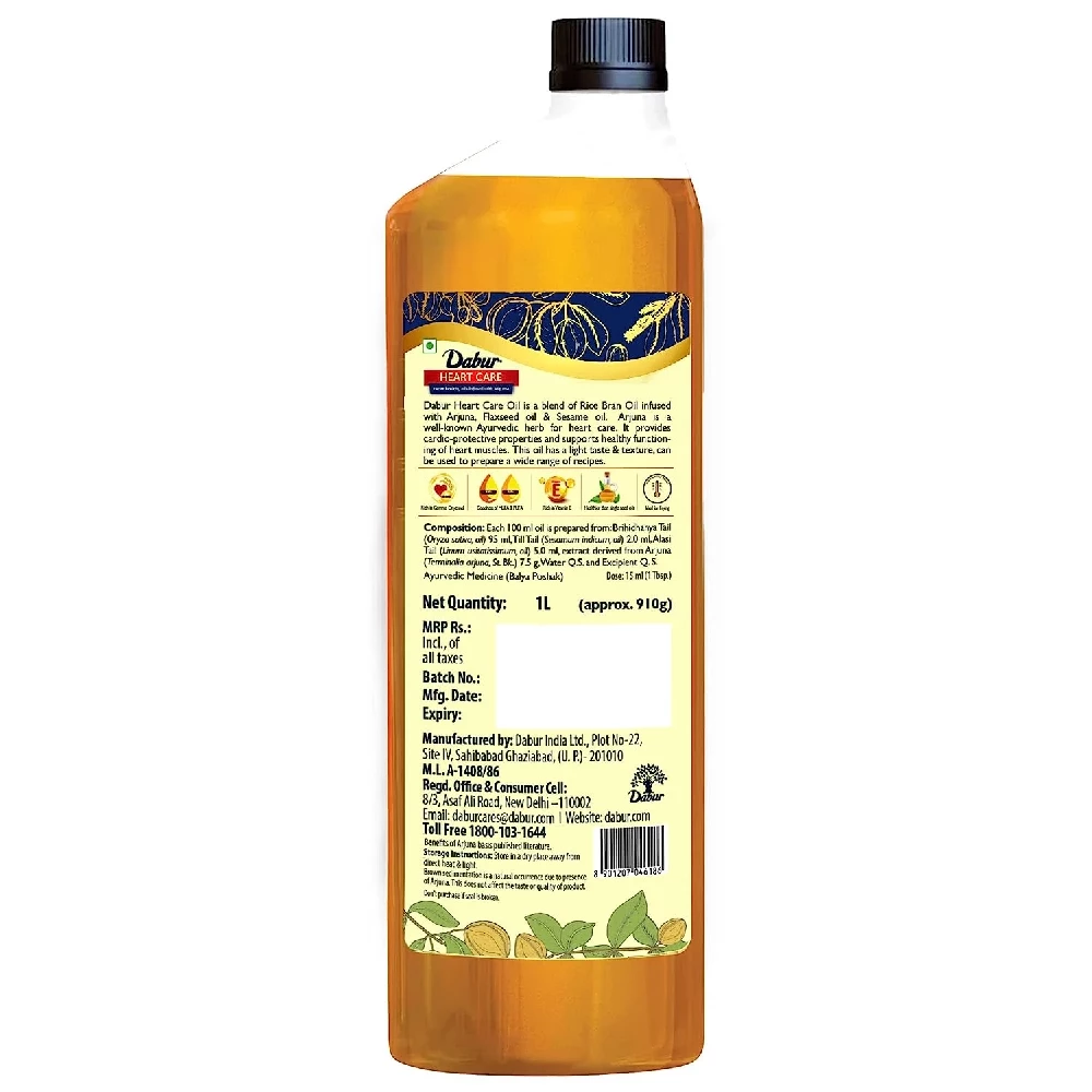 Dabur Heart Care Oil - Infused With Arjuna, For Healthy Heart - Image 5