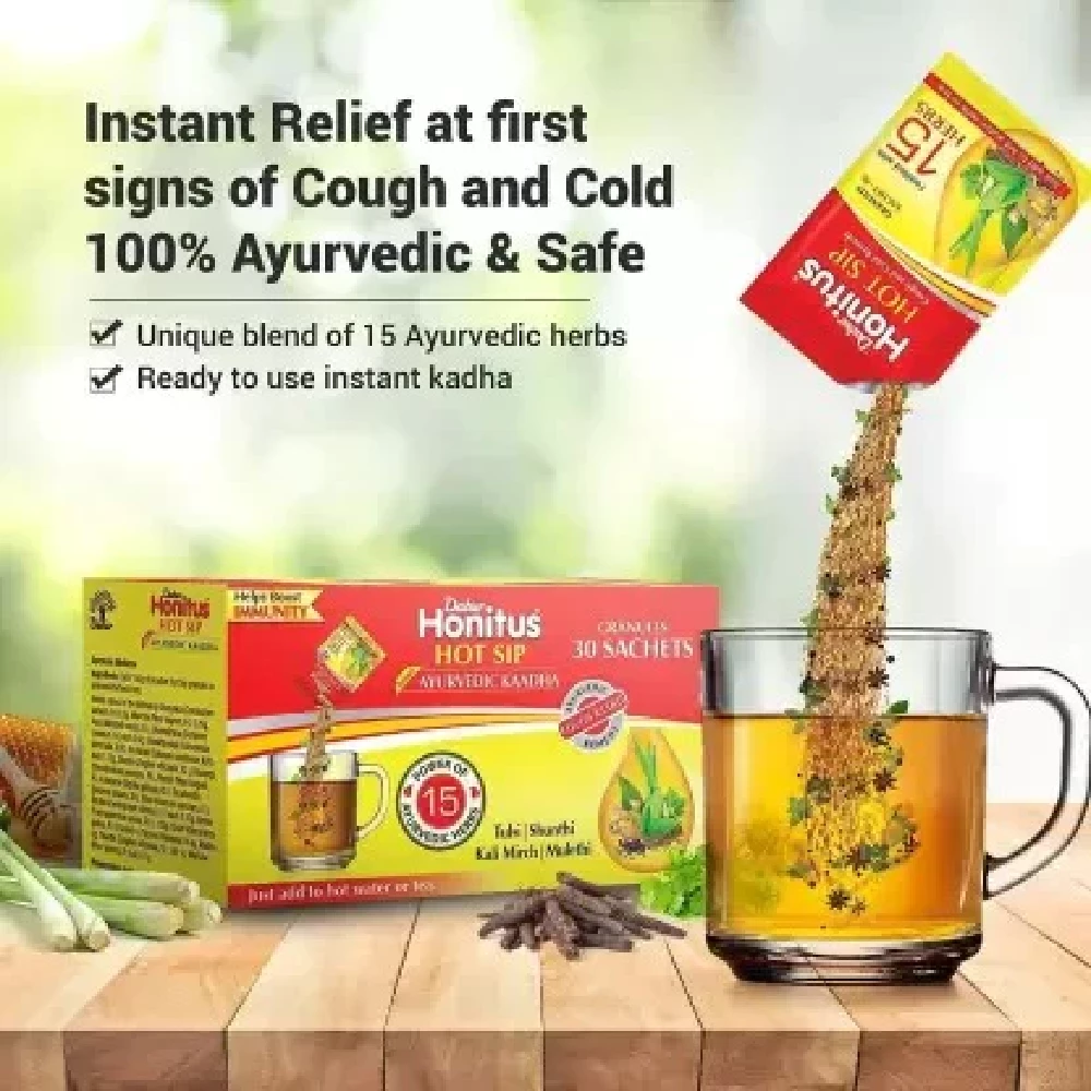 Dabur Honitus Hot Sip Ayurvedic Kadha - Image 2