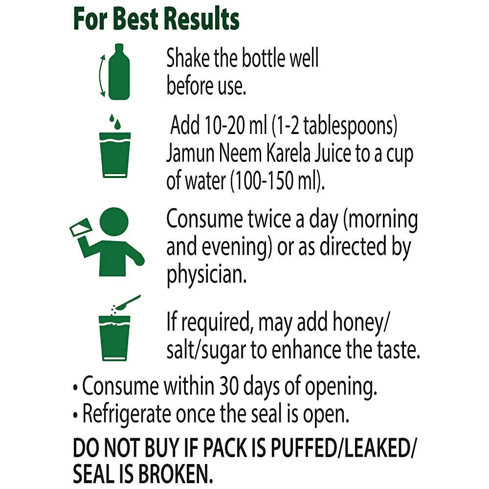 Dabur Jamun Neem Karela Juice - Image 5