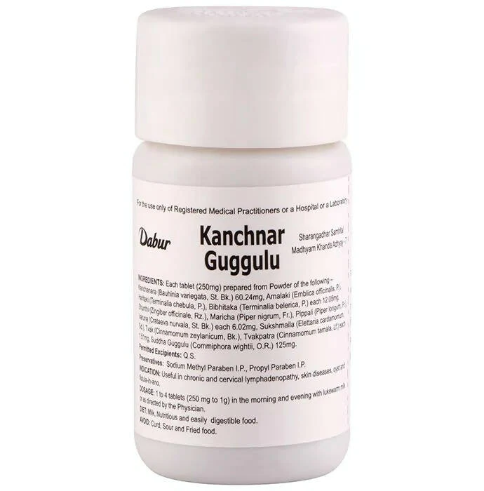 Dabur Kanchnar Guggulu | Ayurvedic Lymphatic Support | Traditional Guggul Formula-4