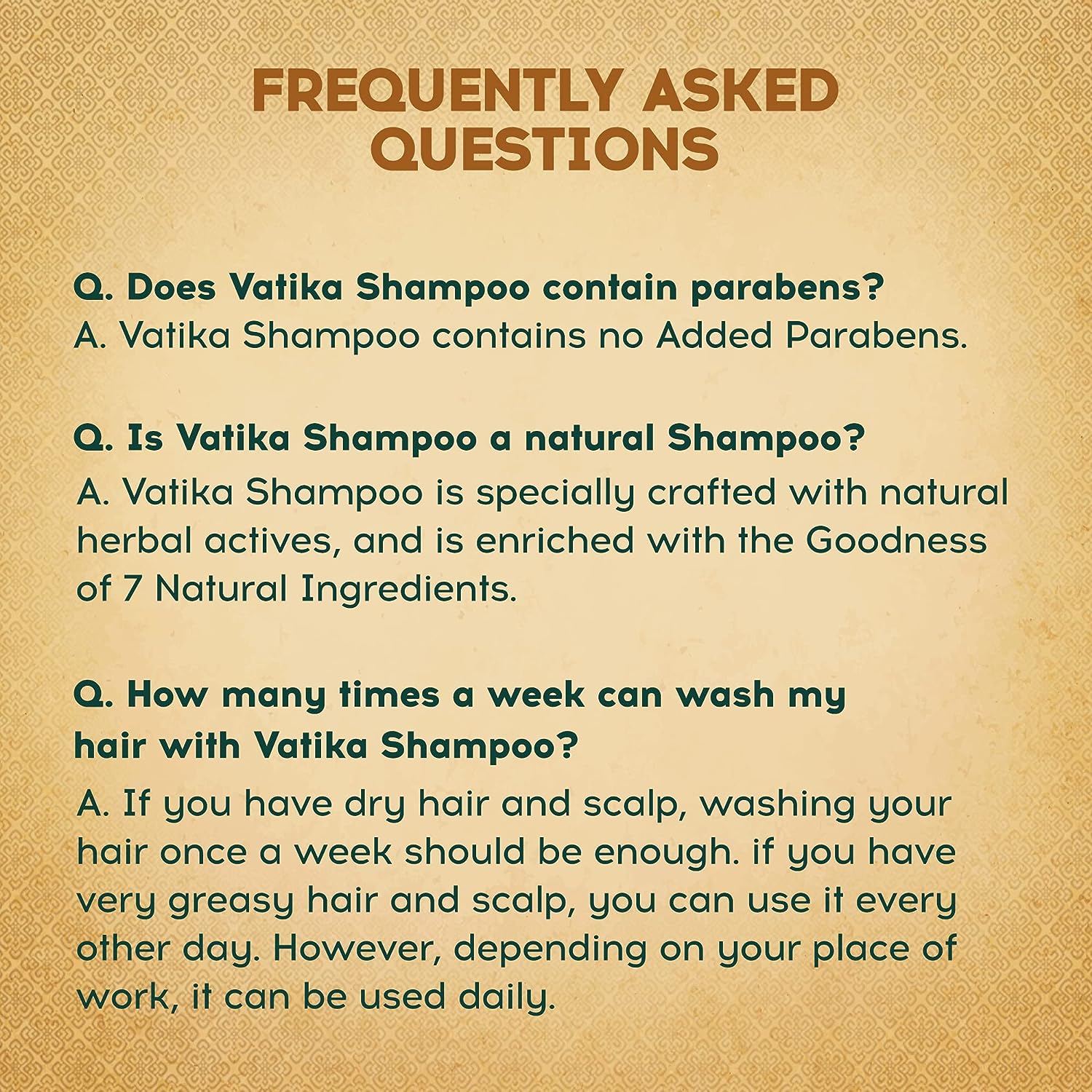 Dabur Vatika Ayurvedic Shampoo - Image 5